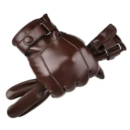 Outdoor Cycling Black Real Sheepskin Winter Gloves for Men Genuine Leather Gloves Keep Warm Driving Motorcycle Gloves