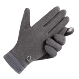 Man Winter Keep Warm Touch Screen Plus Velvet Thicken Fashion Simple Cold Protection Outdoor Cycling Drive Mittens Gloves
