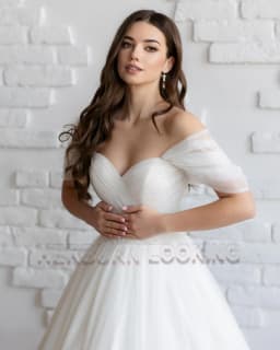 HERBURN Trendy Pleated Wedding Dresses New Arrival Appliques A-line Lace up Sleeveless Robe De Soiree De Mariage Customized
