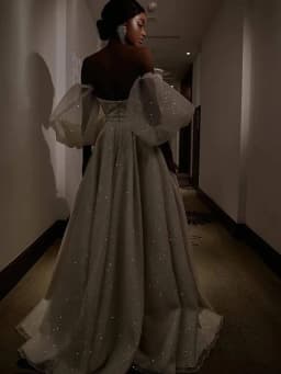 Customized Split Wedding Dresses Luxury Shiny Sequins Vestidos De Novia Women Elegant Off The Shoulder Long Wedding Gowns 2026