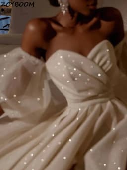 Customized Split Wedding Dresses Luxury Shiny Sequins Vestidos De Novia Women Elegant Off The Shoulder Long Wedding Gowns 2026