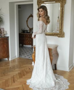 Mermaid Off Shoulder Lace Wedding Dress Appliques Sweetheart Long Sleeves Boho Bridal Gown Princess Vestidos De Novia Customized
