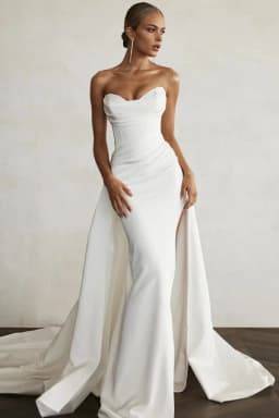Modern Mermaid Front Slit Bridal Gowns Sweep Train Wedding Gowns Sweetheart Bridal Dresses 2026 Boho Women Two Piec Custom Made