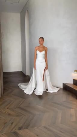 Modern Mermaid Front Slit Bridal Gowns Sweep Train Wedding Gowns Sweetheart Bridal Dresses 2026 Boho Women Two Piec Custom Made