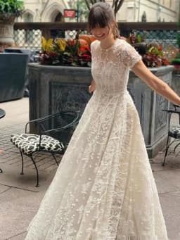 Bohemia Vintage Wedding Dresses O-Neck Short Sleeves Bridal Gowns Lace Appliques 웨딩드레스 Vestidos De Novia Customized 2026