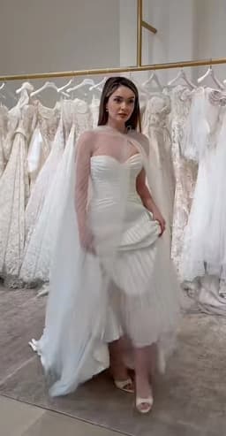 Verngo Elegant lvory Chiffon Wedding Dress Sweetheart A Line Pleat Bridal Gowns Pleat Classy Bride Dresses Customized