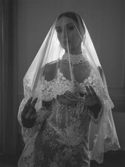 Kyoto Customized White Floral Lace Wedding Dress Off Shoulder Long Sleeves Vestidos De Noiva Exquisite Mermaid Evening Dresses