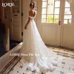 LORIE Lace Wedding Dress Off Shoulder Appliques A Line Sweetheart Bride Bridal Dress Backless Customized свадебное платье свадеб