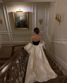 Satin Bridal Detachable Train With Puff Sleeves Morden Wedding Removable Skirts For Dresses Bridal Overskirt Cape Customized