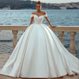 Eightree Sexy White Wedding Dresses 2022 Off Shoulder Sweep Train Bride Dress Lace Up Back Satin Wedding Evening Gowns Plus Size