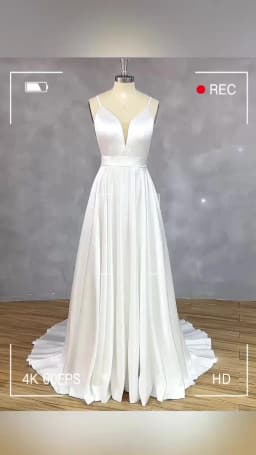Elegant Long V Neck Satin Plus Size Wedding Dresses Sleeveless with Bow A Line Sweep Train Bridal Gown for Women