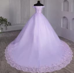Y&M Novias Off Shoulder Plus Size Vestido De Noiva 2026 New Wedding Dress Train or Floor Customized Large Bridal Tulle Mariage