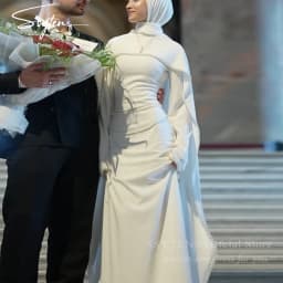 SSYTENS Modest Muslim Wedding Dresses Customized Brides Ivory Mermaid Pearls Nikkah Caftan Bridal Gowns Long Vestido De Noiva