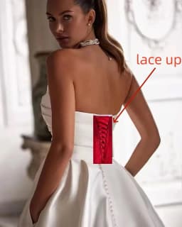 Simple A Line Wedding Gown For Women Sweetheart Pleats Customized Wedding Dress Long Reception Party Bride Dress Customized