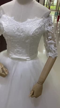 Half Sleeve Wedding Dress Belt Butterfly Embroidery Lace Boat Neck Princess Ball Gown Wedding Gowns Vestidos De Novia Customized