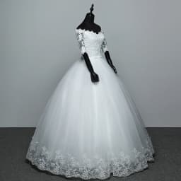 Half Sleeve Wedding Dress Belt Butterfly Embroidery Lace Boat Neck Princess Ball Gown Wedding Gowns Vestidos De Novia Customized