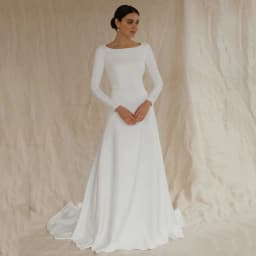 Customized White Wedding Dresses High Quality Long Sleeves Formal Dresses Classic Midi Dresses 2026 Bride Gowns for Women