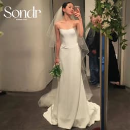 Sondr Elegant Wedding Dress Spaghetti Strap A-Line Floor Length Ivory Satin Korea Photo Shoot Bridal Reception Gown Customized