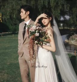 Elegant Pleat Wedding Dress Strapless Draped A-Line Evening Party Dresses Korea Photo Shoot Bridal Reception Gown Customized