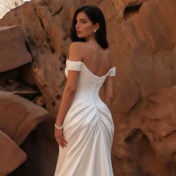 Mermaid Satin Wedding Dress Customized Off Shoulder Sweetheart Backless Bridal Gown Floor Length Custom Train