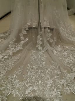 Pearls Appliques Long Sleeve Wedding Robe Jacket Robe Party Shawl BOLERO Bridal Cape Crystal Beaded Long Wedding Coat Customized