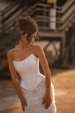 Custom Made Wedding Dresses Corset Women's Shapewear Satin Bodice With Lace Up Back