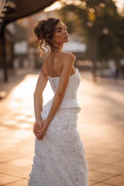 Custom Made Wedding Dresses Corset Women's Shapewear Satin Bodice With Lace Up Back