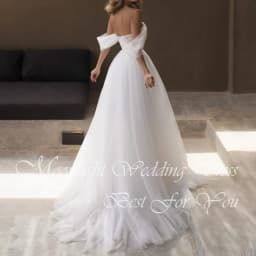 Elegant Beading Pleat Sweetheat A-Line Wedding Dress 2026 Off The Shoulder Open Back Bridal Gown Vestidos De Novia Customized