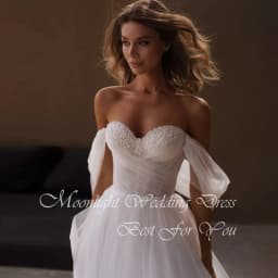 Elegant Beading Pleat Sweetheat A-Line Wedding Dress 2026 Off The Shoulder Open Back Bridal Gown Vestidos De Novia Customized