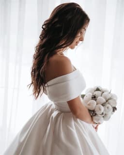 Customized Luxury White Satin Ball Gown Wedding Dress Off The Shoulder Sweep Train Appliques Bride Dresses Vetidos de novia