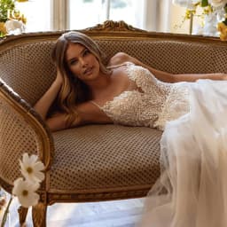 LORIE 3d Flower Wedding Dresses A-Line Lace Applique Illsion Elegant Bridal Gown Spaghetti Strap Princess Party Dress Customized
