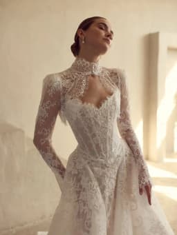 Vestido De Novia Princesa Lace Wedding Dress Vestidos Para Boda Por La Iglesia Vintage Long Sleeve Corset 2026 Elegante Dresses