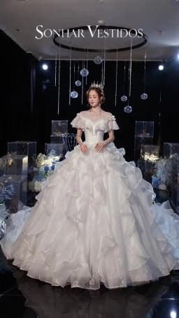Wedding Dress 2021 Gryffon Luxury Lace Wedding Gown With Train Ball Gown Classic Cap Sleeve Princess Dresses Plus Customize