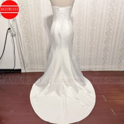 Simple White Satin Wedding Dresses For Women 2026 Bride Gown Sweetheart Mermaid Vestido De Novia Cheap Suknia Ślubna Lace Up