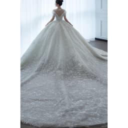 2026 New Luxury Wedding Dress The Shoulder V-neck Sexy Lace Applique Princess Wedding Gown With Pearls Vestido Noiva Customized