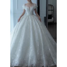 2026 New Luxury Wedding Dress The Shoulder V-neck Sexy Lace Applique Princess Wedding Gown With Pearls Vestido Noiva Customized