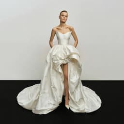 Eightree Princess A-Line Wedding Dresses Strapless High Low Sweep Train Bridal Dress Women Wedding Ball Prom Gowns Customized