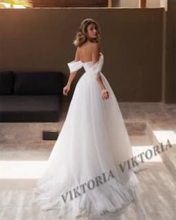 VIKTORIA Charming Beads Wedding Dresses For Woman Bridal Off the Shoulder A-LINE Sweetheart Tulle Robe De Mariée Customized