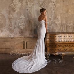 Exquisite Pleat Boat-Neck Lace Beading Mermaid Wedding Dress 2026 Split Off The Shoulder Backless Vestidos De Novia Customized