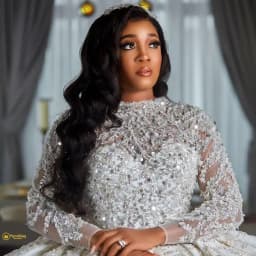 2026 Luxurious Arabic Style A Line Wedding Gowns Long Sleeves Plus Size Puffy Train Princess Sparkly Sequins Bridal Party Dress