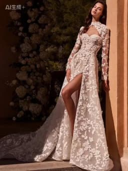 RODDRSYA Vintage Wedding Dresses Elegant Bridal Gowns Lace Long Sleeves Open Back A Line Bride Dress Customized Robe De Mariée