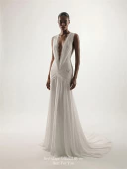 Sevintage Bohemian Chiffon Wedding Dresses Dark V-Neck Sleeveless Bridal Gowns Backless Pleated Lace A-Line Wedding Gowns Custom
