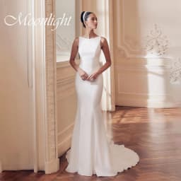 Simple O-Neck Mermaid Wedding Dress 2026 Sleeveless Bow Open Back Buttons Sweep Train Bridal Gown Vestidos De Novia Customized