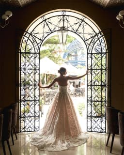 Kyoto Customized Ivory Flower Lace Strapless Wedding Dress Glitter Sweetheart Neck vestidos de novia A-Line Long Train Formal