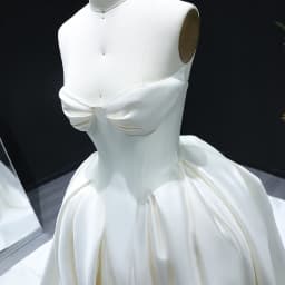 Sharon Said Elegant Sweetheart Off White Satin Wedding Dress for Women Luxury Long Train Corset Simple Bride Dress SW010