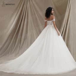 BEPEITHY Customized Sweetheart Glitter BOHO Wedding Dress 2026 Sleeveless Bride Plus Size Ivory Bridal Gown Vestido De Novia