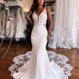 Enternity Fashionable Mermaid Wedding Gown For Bride Spaghetti Strap Court Train Lace Applique Vestido De Novia Customized