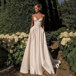 Eightree Simple A-Line Wedding Dresses 2025 Sweetheart Long Bridal Dress With Pocket Women Evening Wedding Prom Gowns Customized