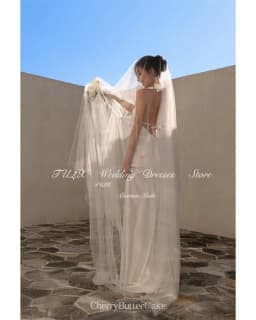 TULX Elegant Ivory Satin Backless Wedding Dress Korea Photo Shoot Halter Sleeveless Mermaid Long Bridal Gowns Customized 웨딩드레스