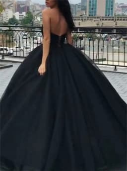 2025 Gothic Black Wedding Dresses Bridal Bride Dress Vintage Ball Gown V-neck Strapless Simple Princess Gowns Vestido De Noiva